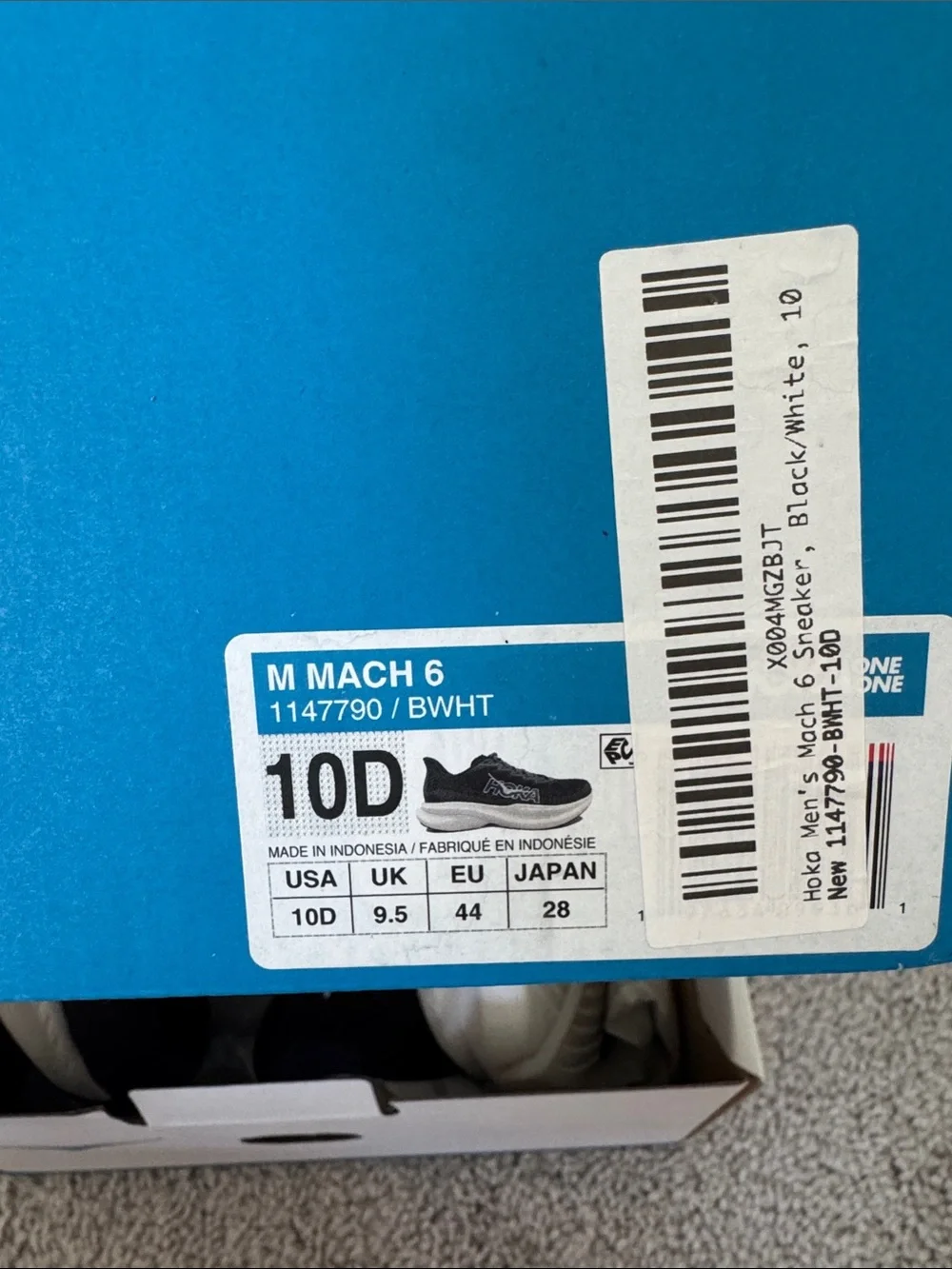 Hoka breathable mesh